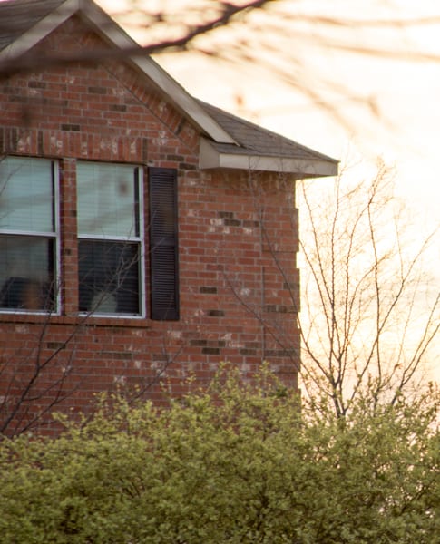Shingle rooflines in a Florida neighborhood