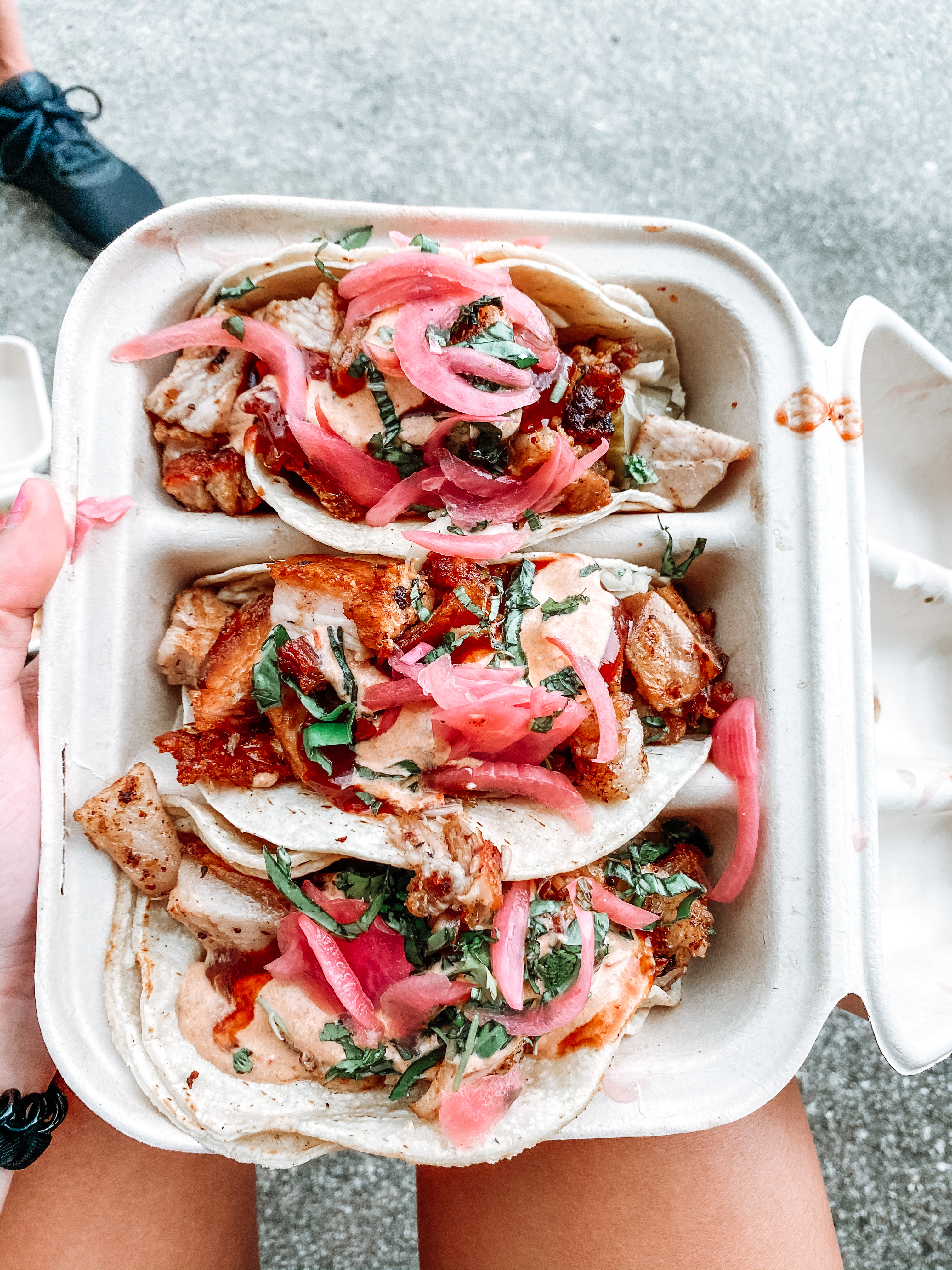 Taco spread from Taco Santo