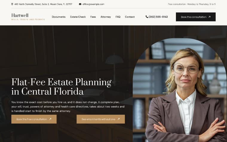 The estate planning template we built